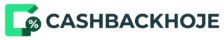 Logo do site CashbackHoje com símbolo de porcentagem ao lado