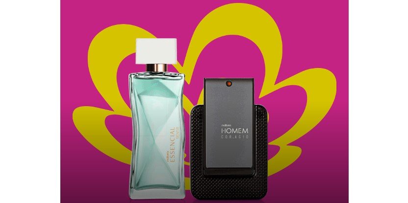 Produtos da Natura exibidos no site oficial