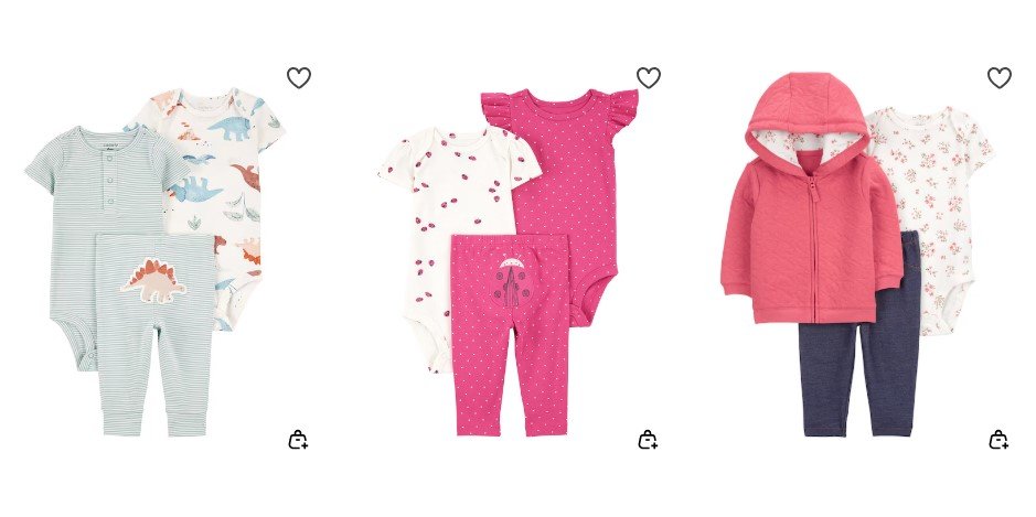 Produtos Carter’s em promoção na Riachuelo com preços reduzidos