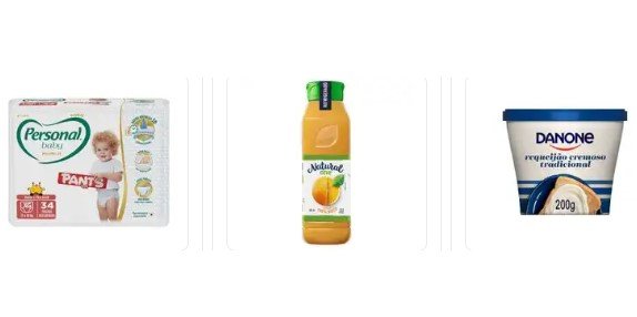 Ofertas de mercado com cashback Carrefour hoje exibidas no site