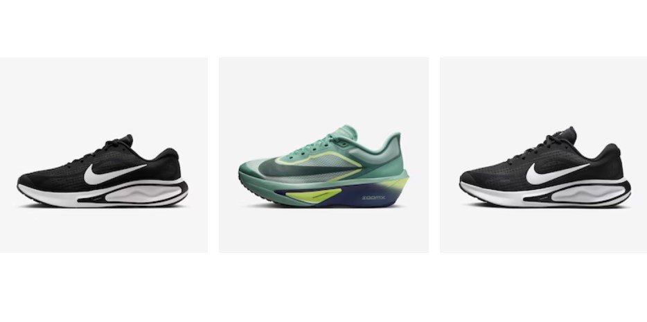 Exemplo de produtos Nike com desconto e cashback hoje no site