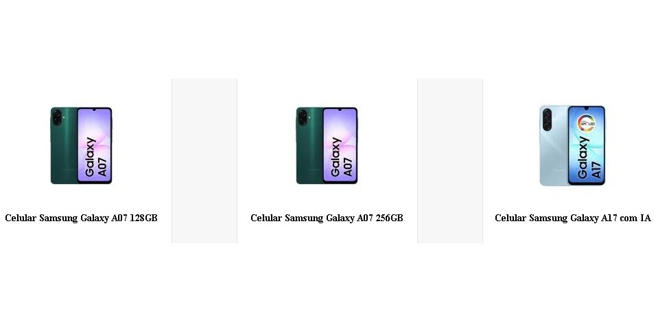 Produto Samsung com desconto e cashback disponível hoje