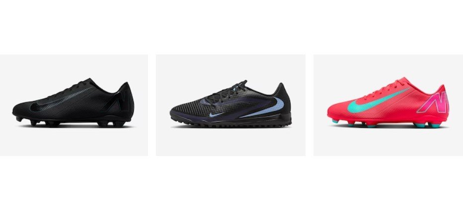 Chuteira Nike com desconto exibida na loja online