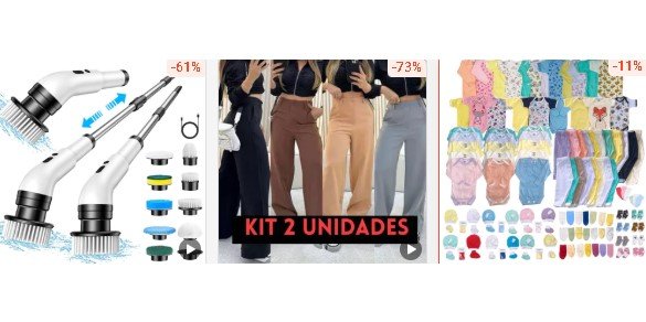 exemplo de produtos com cupons shopee hoje aplicados no carrinho