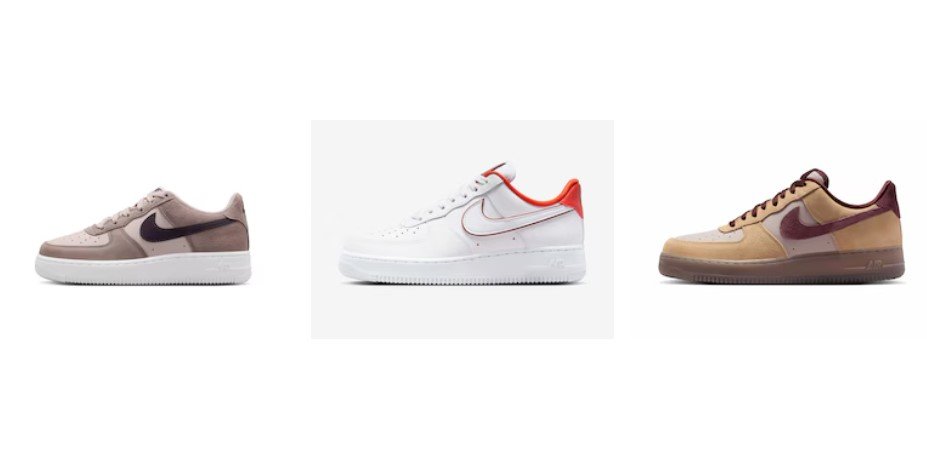 print de produtos Nike no site oficial sem desconto aplicado