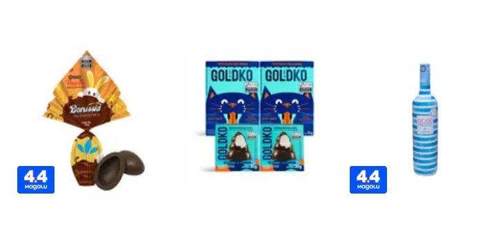 produtos de páscoa em oferta na magalu com descontos