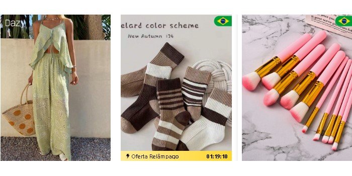 Produtos de presente dia das mães na Shein com desconto
