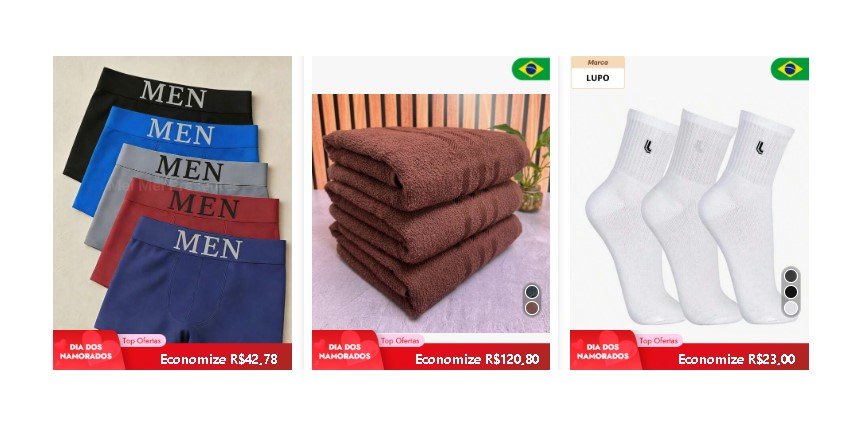 Acessórios Shein com cashback e produtos em promoção