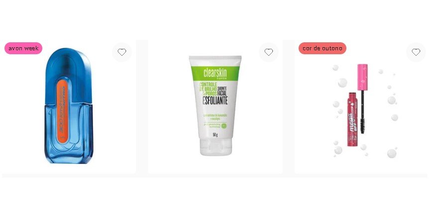 Produtos Avon em promoção com cashback e descontos