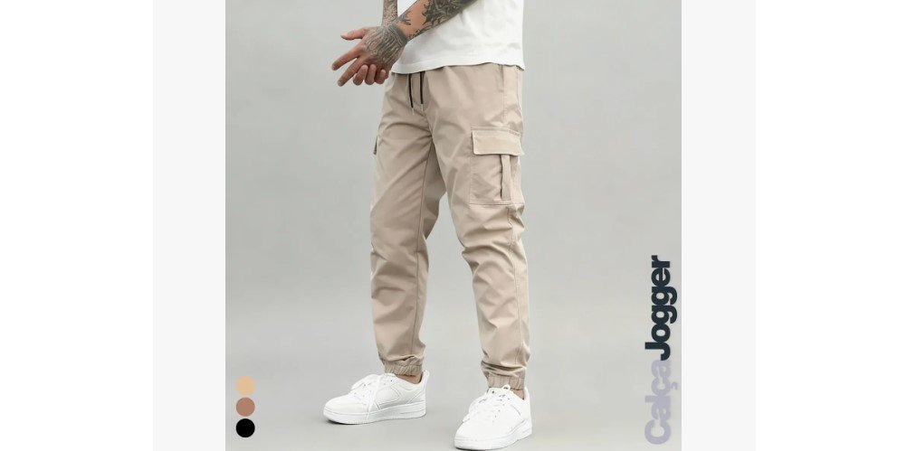 calça jogger masculina barata em promoção no Mercado Livre com frete grátis
