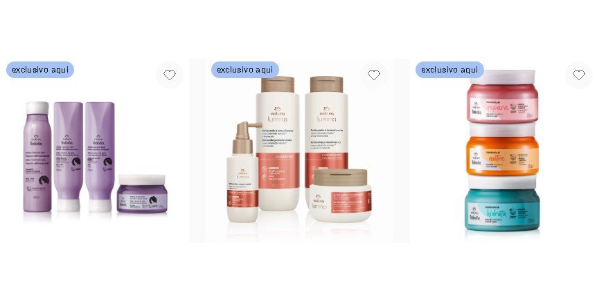 Kits Natura Lumina em promoção com desconto e cashback