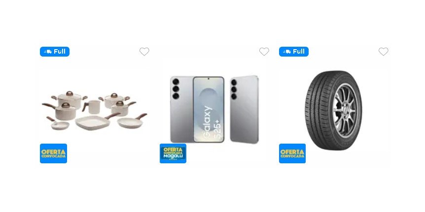 Print da loja Magalu mostrando produtos e ofertas da campanha