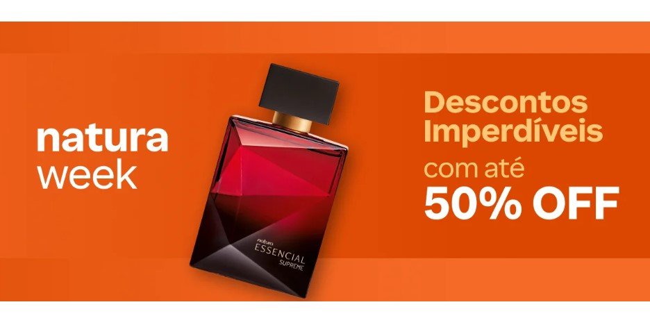 Natura com desconto e cashback na Natura Week