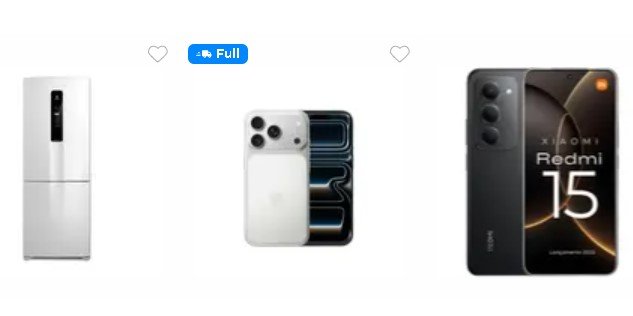 Produtos em oferta no PayDay Magalu com cashback e descontos