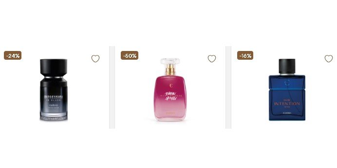perfume com desconto e cashback em promoção na Eudora