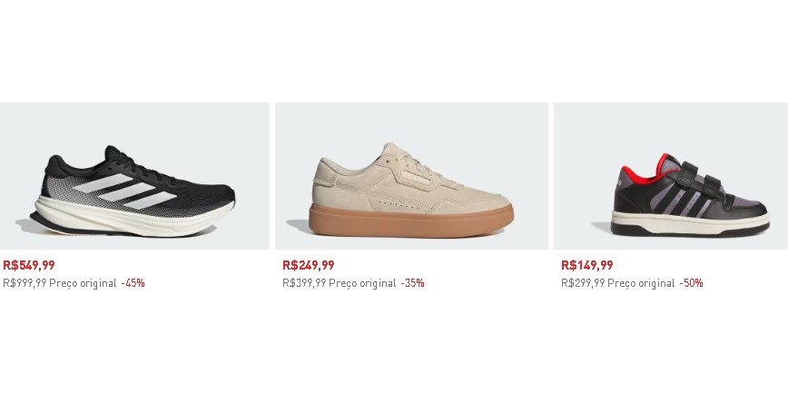 Presentes Adidas para o Dia dos Namorados com descontos e cashback