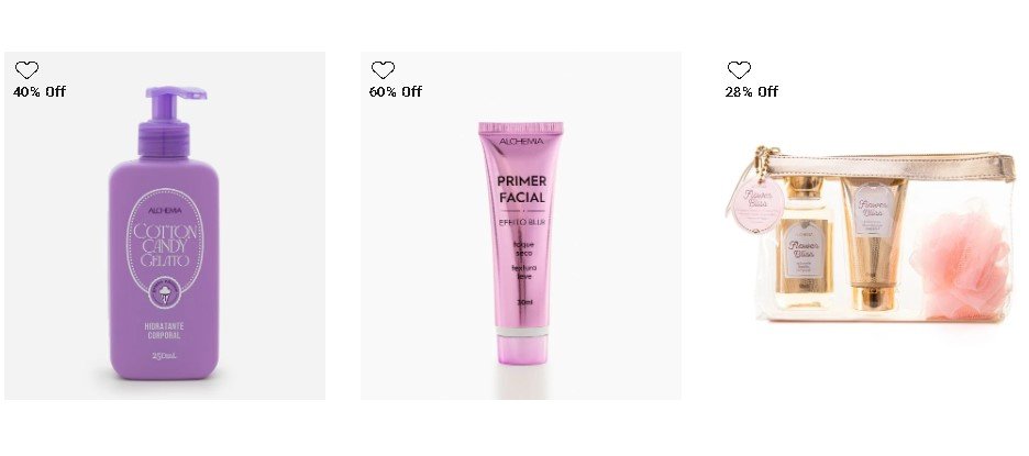 produtos de beleza em promoção na Renner com desconto alto