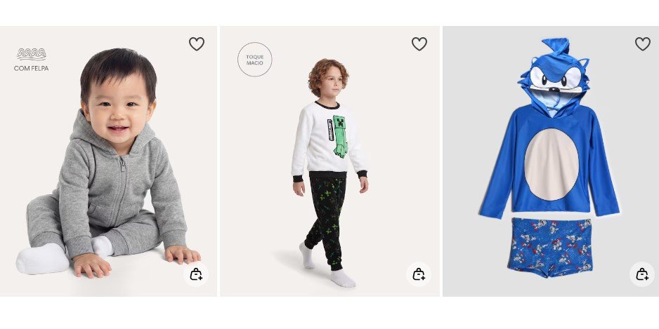 Riachuelo infantil com desconto e cashback