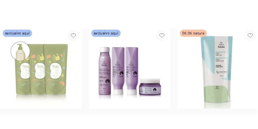 Natura com até 15% cashback e 30% OFF